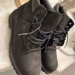 Black Timberland boots